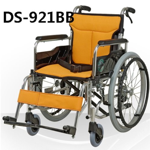 [디에스아이] 알루미늄 휠체어 DS-921BB (보호자브레이크,등판꺽기,통고무바퀴,팔걸이스윙,발걸이스윙/분리 등) 15Kg 국내제조
