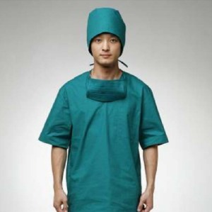 [이원건강] 병원 수술복 (상하의세트,색상:초록,재질:면16수,남녀공용,사이즈선택)