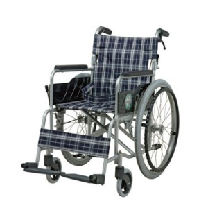 [디에스아이] 알루미늄 휠체어 DF-301RB (보호자브레이크,등받이접이식,통고무바퀴 옵션선택) 기본형 12Kg