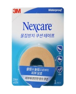 [3M] 넥스케어 물집방지 쿠션 테이프 Nexcare (폭25mm*4.57M,방수기능,쓸림/눌림 피부보호)