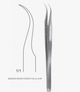 [NS] 줄러스 포셉 커브 05-029-11 Jewlers Micro Forcep CVD (11.5cm)