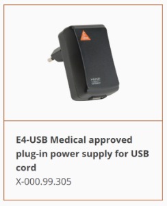 [독일하이네] USB 충전기 E4-USB Plug-In Power Supply for USB Cable (Cord)