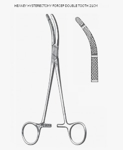 [NS] 헤니 겸자 03-046-21 Heaney Forcep Double Tooth (21cm)