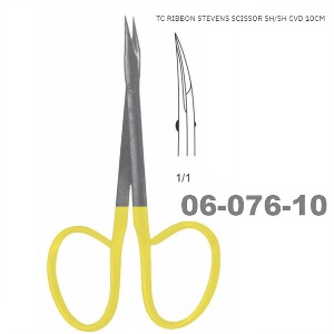 [NS] 리본 스티븐스 안과 가위 06-076-10 TC Ribbon Stevens Scissors SH/SH CVD 10cm (곡선)