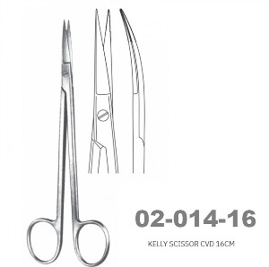 [NS] 케리 가위 02-014-16 Kelly Scissors CVD 16cm (곡)