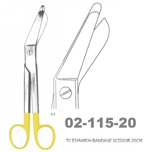 [NS] 에스마르흐 붕대 석고가위 02-115-20 TC Esmarch Bandage and  Cast Shears 20cm