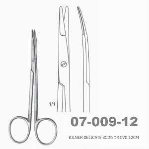 [NS] 킬너 가위 07-009-12 Kilner Delicate Scissor CVD 12cm (곡선)