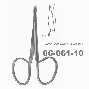 [NS] 스티븐 리본 핸들 안과가위 06-061-10 Ribbon Stevens Scissors (Blunt STR.10cm)