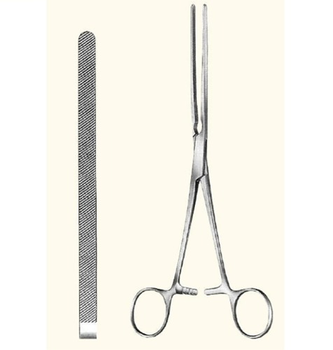 [Kasco] 도얀 인테스티날 포셉 G10-0460 (Doyen Intestinal Forceps straight, 23cm, 이빨날 길이8.5cm) 외과 창자감자