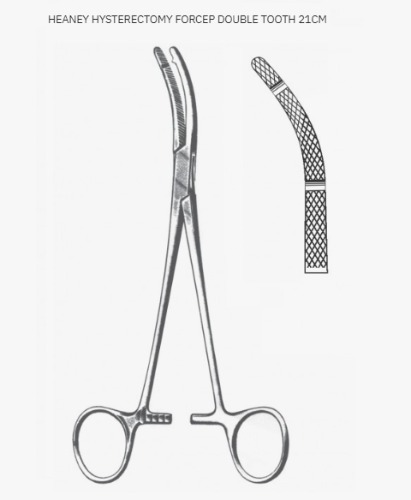 [NS] 헤니 겸자 03-046-21 Heaney Forcep Double Tooth (21cm)