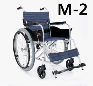 [미키코리아] 알루미늄 휠체어 M-2  체크패턴 기본형  및 보급형 국내제조 12Kg