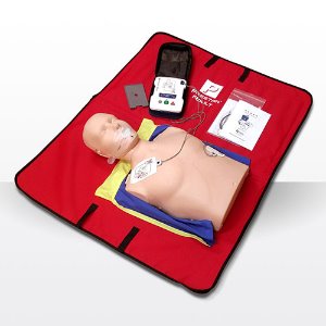 [미국 프레스탄] CPR마네킹+교육용 심장충격기 세트 my-U100 AEDT (단순형)