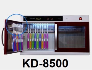 [금호덴탈텍] 칫솔살균기 KD-8500 [칫솔24,36,48개 살균-옵션선택,고급형] 칫솔소독기 칫솔자외선소독기