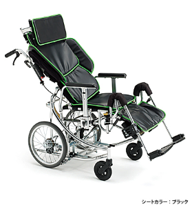 [미키코리아메디칼] 침대형 휠체어 NR4-SP (리클라이닝 (100-170도) 보호자브레이크 풋브레이크 다기능 고급형 동영상참조 21.5Kgs