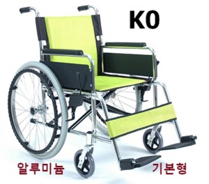 [대세엠케어] 알루미늄 휠체어 Partner K0 (통고무바퀴,발판높이조절) 기본형 경량 12.7Kg