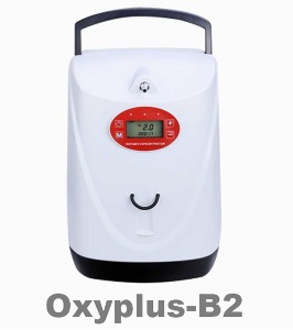 [CPR] 휴대용 의료용 산소발생기 Oxyplus-B2 (충전용, 225x185xH325mm, 5.3Kg, 연속펄스모드, 경보알람기능, 45dB)