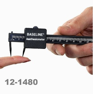 [미국] 베이스라인 12-1480 (심미도계, 플라스틱, 2점 또는 3점 판별기, 검정색) Baseline 12-1480 Aesthesiometer, Plastic, 2,3-Point Discriminator,Black