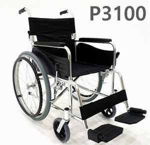 [대세엠케어] 알루미늄 휠체어 Partner P3100 (등판꺽기,뒷바퀴높이조절) 기본형 13Kg