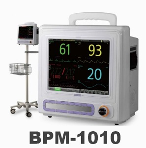 [바이오닉스] 환자감시모니터 BPM-1010 (10.4&quot; 모니터, 이동스탠드 포함) 환자감시장치 환자모니터 Matron Patient Monitor