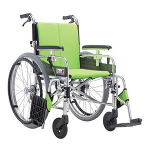 [미키코리아] 알루미늄 휠체어 미라지5(22D/24D) 보호자브레이크,팔걸이높이조절,발받침스윙 및 분리 [장애인보조기기] 중량15Kg.