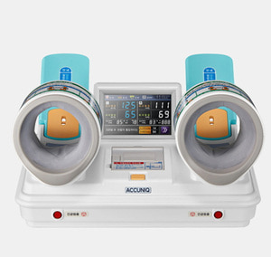 [셀바스] 병원용 혈압계 Accuniq BP850 (전자동,양팔형,프린터내장,테이블,의자포함,최고급형)