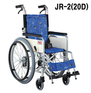 [미키코리아] 어린이휠체어 JR-2(20D) 보호자용브레이크 아동용휠체어
