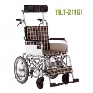[미키코리아] 보호자형 틸팅휠체어 Tilt-2(16), [장애인보조기기],Tilt-2(16D) 좌석 0~30도 각도조절, 베개위치 조절,탈부착형쿠션,지름41cm 작은뒷바퀴