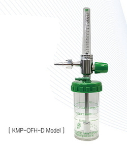[한국메디플랜] 산소게이지(습식,벽부착형) KMP-OFH  산소메타게이지 산소레귤레이터 산소미터기 산소조절기