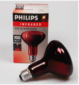 [필립스] 적외선전구 100W 적외선조사기 램프 Philips Infrared 적외선램프