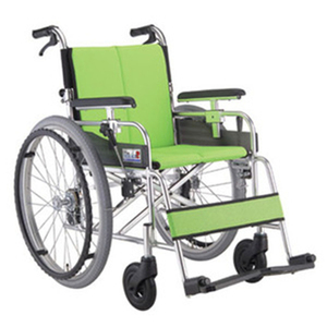 [미키코리아] 알루미늄 휠체어 미라지2(22D/24D) 팔걸이높이조절,보호자브레이크 [장애인보조기기] 14.5Kg.